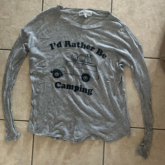 Wildfox ID Rather Be Camping Long Sleeve - Picture 2 of 4